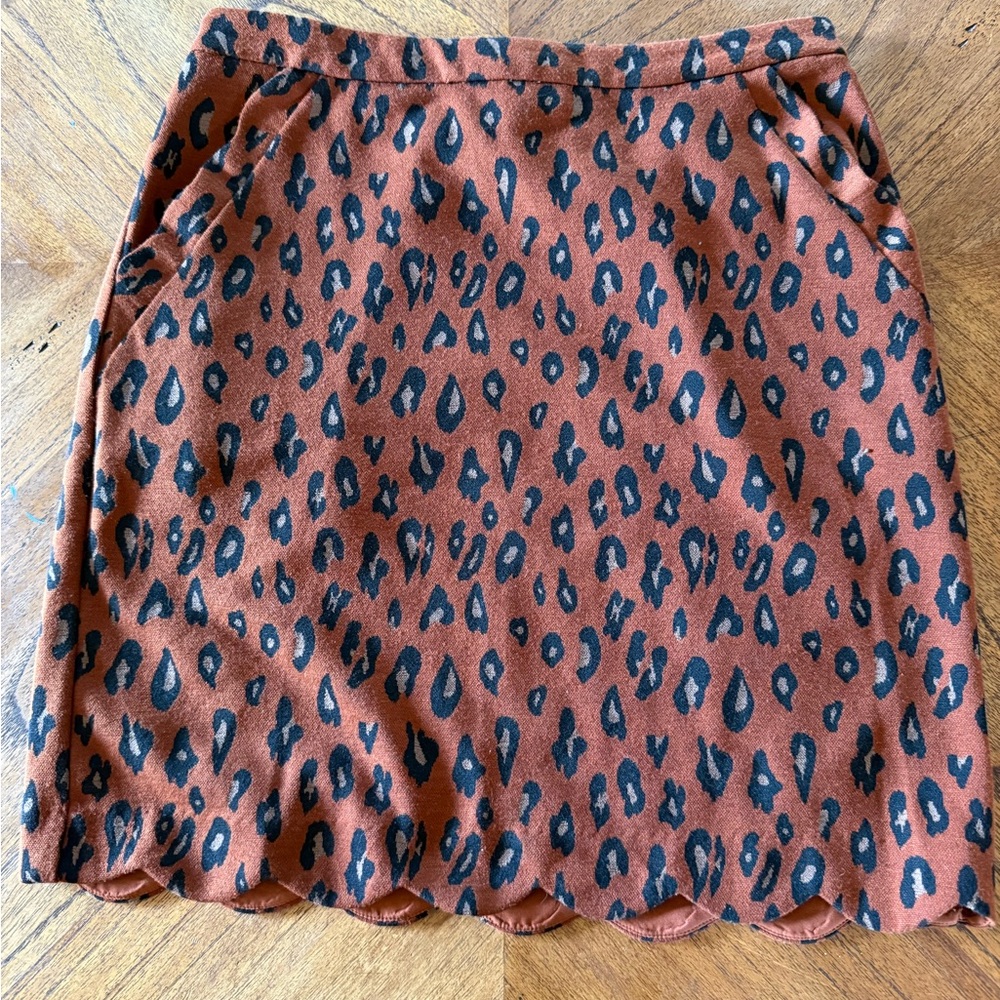 Skies Are Blue Orange and Blue Mini Bubble Skirt